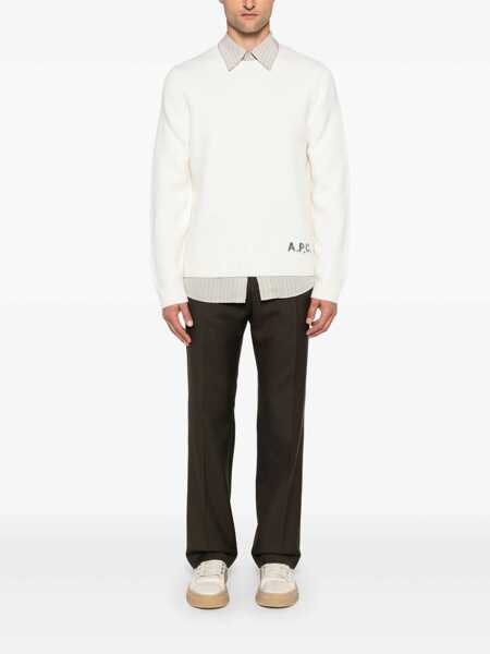 Pulovere A.P.C. A.P.C. Pull Edward Beige Barbati (BM 18530715) 2
