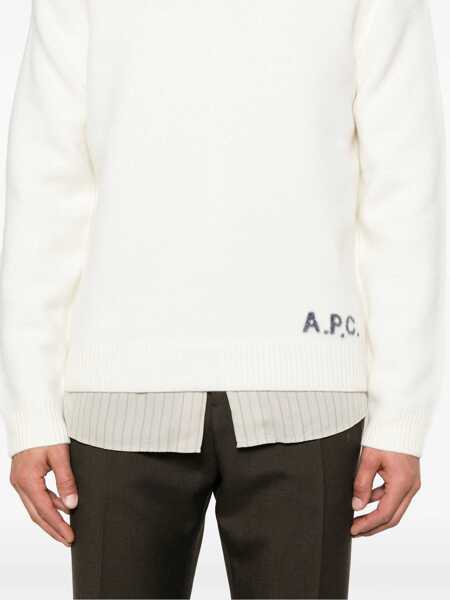Pulovere A.P.C. A.P.C. Pull Edward Beige Barbati (BM 18530715) 5