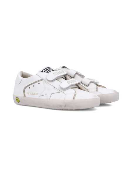 Sneakers Golden Goose OLD SCHOOL LEATHER UPPER TOE STAR AND HEEL WITH GLLITTER PIPING SNEAKERS White Fete (BM 18530838) 3
