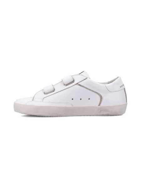 Sneakers Golden Goose OLD SCHOOL LEATHER UPPER TOE STAR AND HEEL WITH GLLITTER PIPING SNEAKERS White Fete (BM 18530838) 4