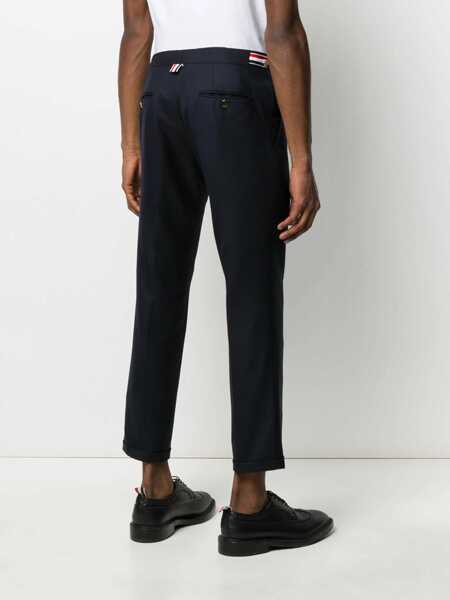 Pantaloni casual Thom Browne Wool Pants NAVY Barbati (BM 18530920) 4