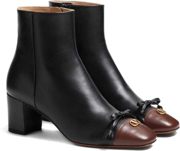 Bocanci casual Valentino Garavani Valet Du Roi Bootie NERO-LIGHT COFFEE Femei (BM 18530935) 2