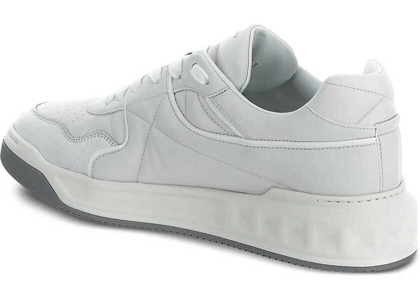 Sneakers Valentino Garavani One Stud Low-Top Sneakers BIANCO/BIANCO/BIANCO/BIANCO-PASTEL GREY Barbati (BM 18530959) 3