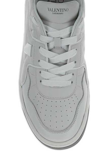 Sneakers Valentino Garavani One Stud Low-Top Sneakers BIANCO/BIANCO/BIANCO/BIANCO-PASTEL GREY Barbati (BM 18530959) 4