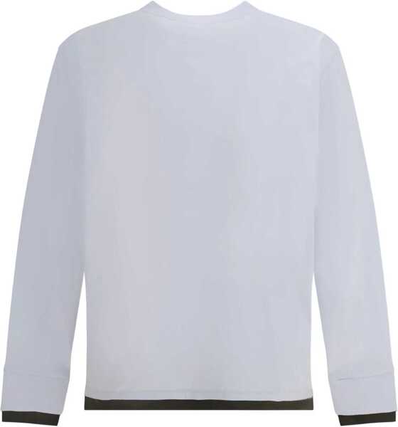 Tricouri Sacai Cotton Long Sleeve Jersey WHITE Barbati (BM 18530962) 2