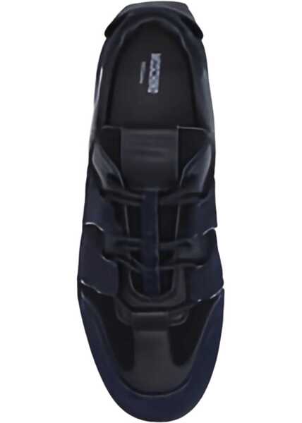 Sneakers Moschino Leather and mesh Sneakers NEROBLUNERONERONERO Femei (BM 18530989) 4