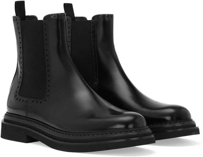 Bocanci casual Dolce & Gabbana Chelsea Ankle Boots NERO Barbati (BM 18531004) 2