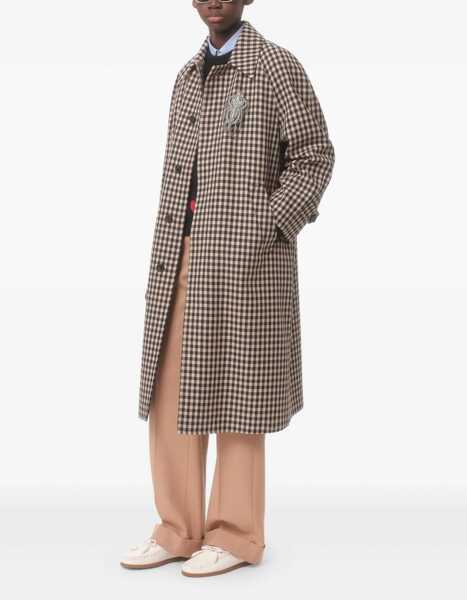 Paltoane Valentino Garavani Vichy check Coat GRANT BEIGE/NOTTE Barbati (BM 18531028) 3