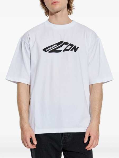 Tricouri DSQUARED2 Logoed T-Shirt WHITE Barbati (BM 18531040) 3