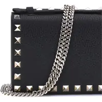 Portofele Dama - Portofele Valentino Garavani Wallet with chain NERO Femei (BM 18531079) - B-mall.ro