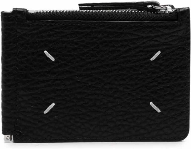 Portofele Maison Margiela Leather Wallet BLACK Barbati (BM 18531121) 2