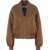 Chloe Nylon Bomber Jacket AUTHENTIC BROWN