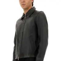 Geci de piele pentru Barbati - Geci de piele SUNFLOWER Short Leather Jacket BLACK Barbati (BM 18531169) - B-mall.ro