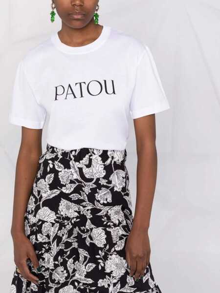 Tricouri Patou Logo Print T-Shirt WHITE Femei (BM 18531265) 5