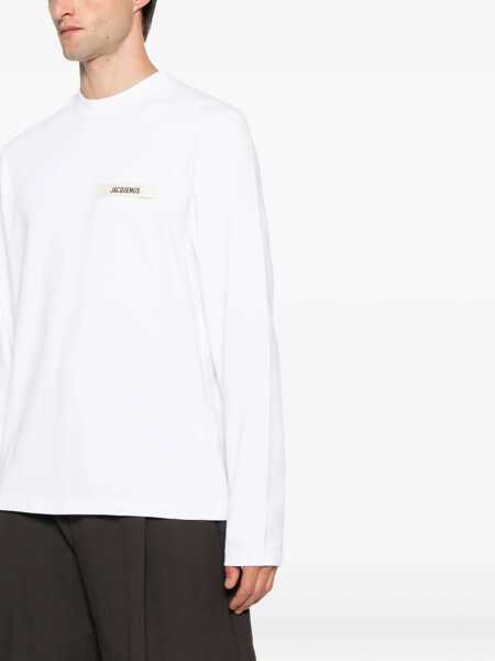 Tricouri JACQUEMUS Long-Sleeved T-Shirt WHITE Barbati (BM 18531274) 3