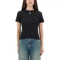 Tricouri Ribbed Cotton T-Shirt Femei