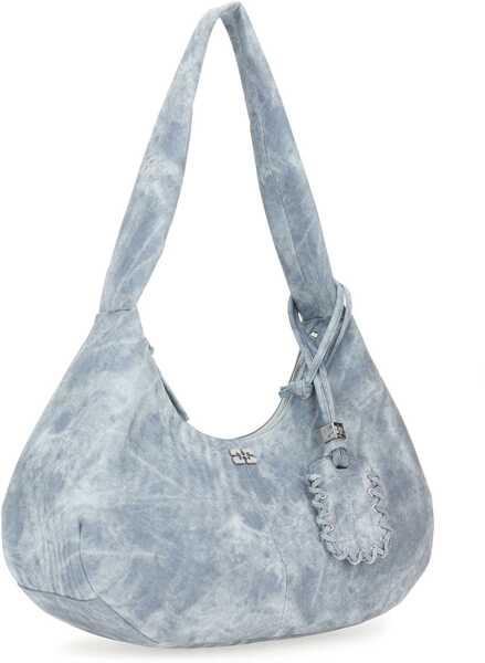 Genti de umar Ganni Medium Bleached Hobo Bag BABY BLUE Femei (BM 18531373) 2