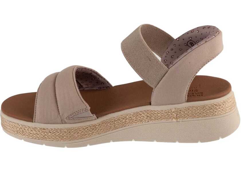 Sandale fara toc SKECHERS Slip-Ins: BOBS Sun Ray Beige Femei (BM 18531427) 2