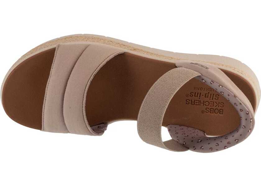 Sandale fara toc SKECHERS Slip-Ins: BOBS Sun Ray Beige Femei (BM 18531427) 3