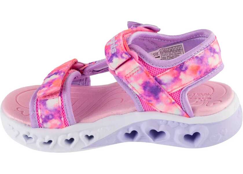 Sandale fara toc SKECHERS S-Lights: Flutter Hearts Sandal - Blurry Love Pink Fete (BM 18531436) 2