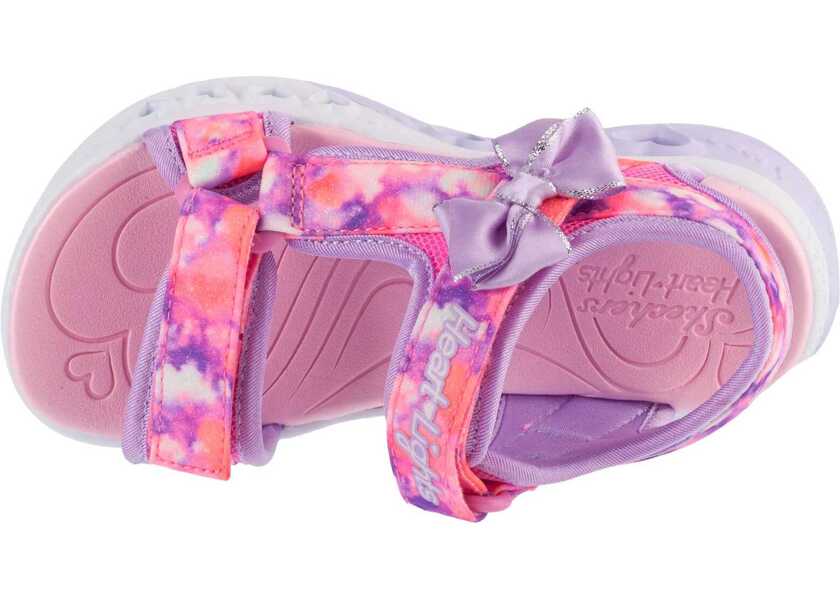 Sandale fara toc SKECHERS S-Lights: Flutter Hearts Sandal - Blurry Love Pink Fete (BM 18531436) 3