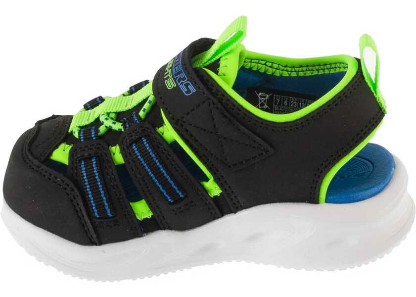 Sandale SKECHERS S-Lights: Sola Glow Sandal - Hyper-Coast Black Baieti (BM 18531439) 2