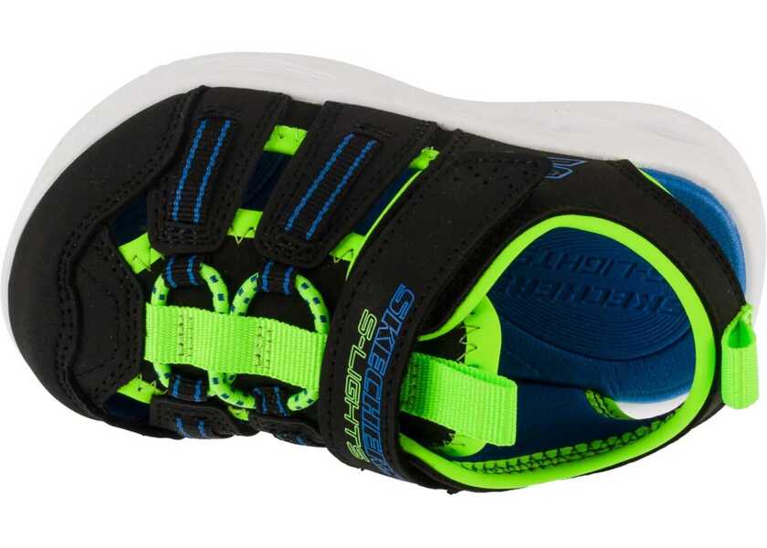 Sandale SKECHERS S-Lights: Sola Glow Sandal - Hyper-Coast Black Baieti (BM 18531439) 3