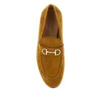 Mocasini Dama - Mocasini Salvatore Ferragamo Brown Loafers With Almond Toe And Gancini Detail On The Front In Suede Woman BROWN Femei (BM 18534474) - B-mall.ro