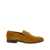 Salvatore Ferragamo Brown Loafers With Almond Toe And Gancini Detail On The Front In Suede Woman BROWN