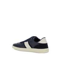 Incaltaminte Salvatore Ferragamo pentru Barbati - Sneakers Salvatore Ferragamo Blue Sneakers With Contrasting Heel And Logo Lettering On The Tongue In Leather Man BLUE Barbati (BM 18534483) - B-mall.ro