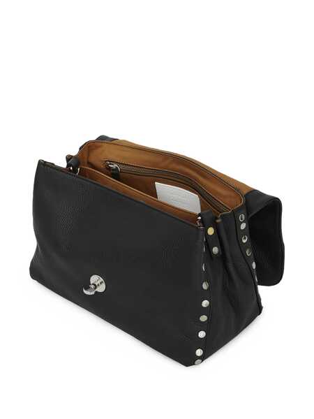 Genti de mana Zanellato Zanellato Black Leather Postina Baby Top Handle Bag Black Femei (BM 18534570) 4
