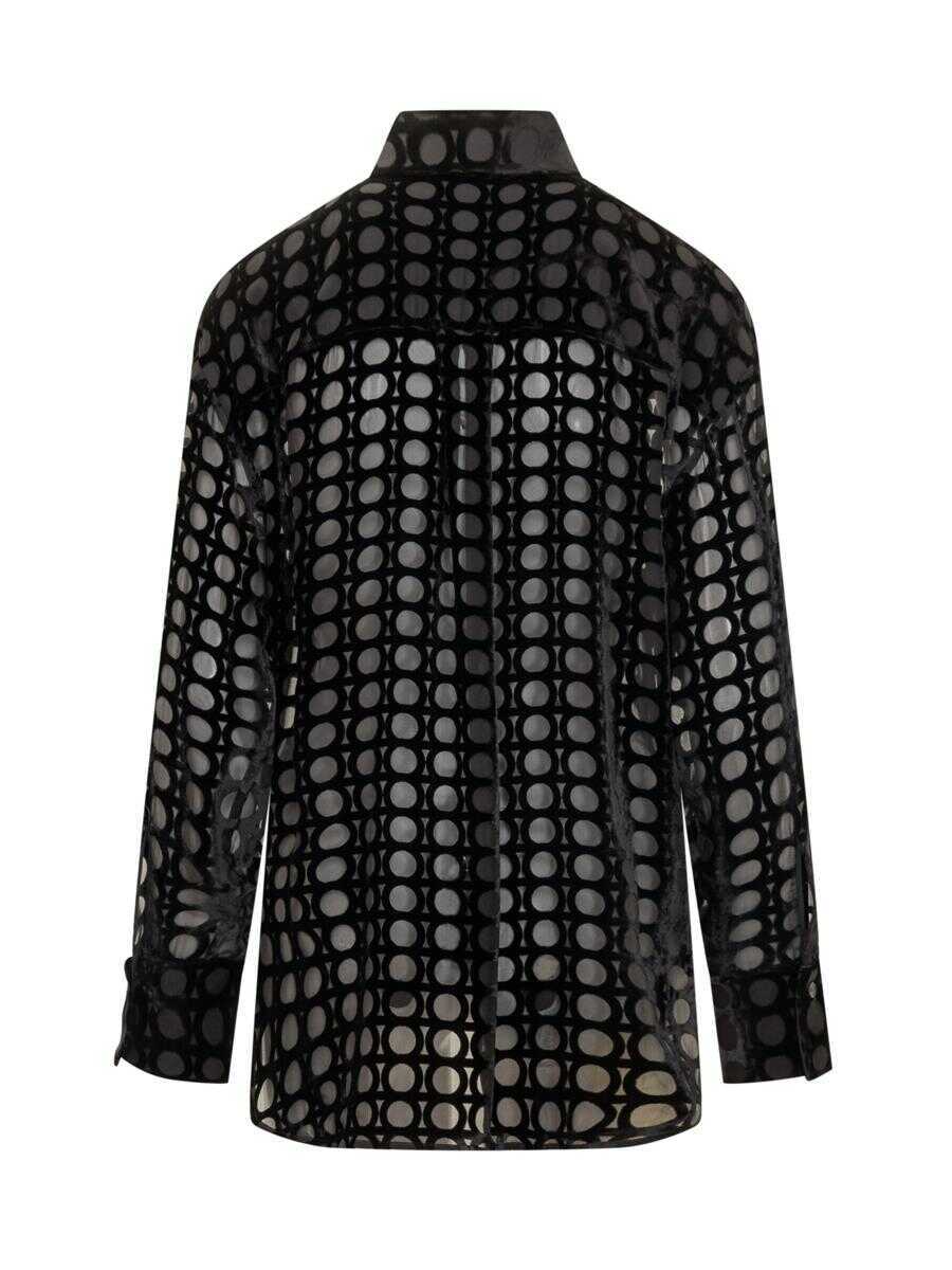 Camasi Salvatore Ferragamo Salvatore Ferragamo Ferragamo Shirt Black Femei (BM 18534831) 2