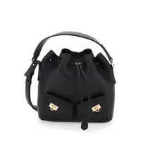 Genti de umar Black Crossbody Bag With Adjustable And Removable Shoulder Strap And One Top Flat Handle In Grained Leather Woman Femei