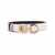 Salvatore Ferragamo White Belt With Gancini Buckle With Logo Lettering In Leather Woman WHITE