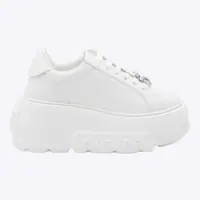 Sneakers Casadei White Leather Sneakers Femei