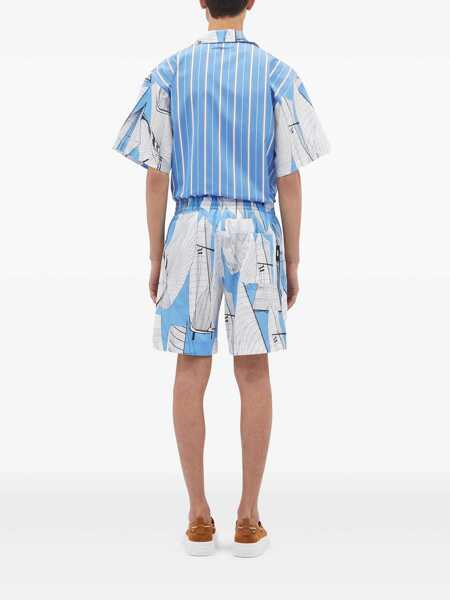 Pantaloni MSGM Msgm  Shorts WHITE Barbati (BM 18535701) 4