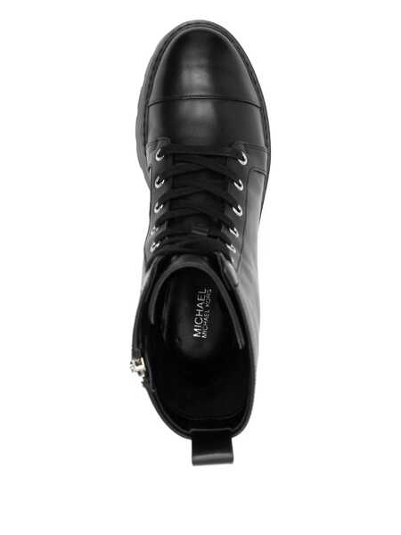 Bocanci Michael Kors Michael Kors Black Leather Ankle Boots Black Femei (BM 18535785) 4