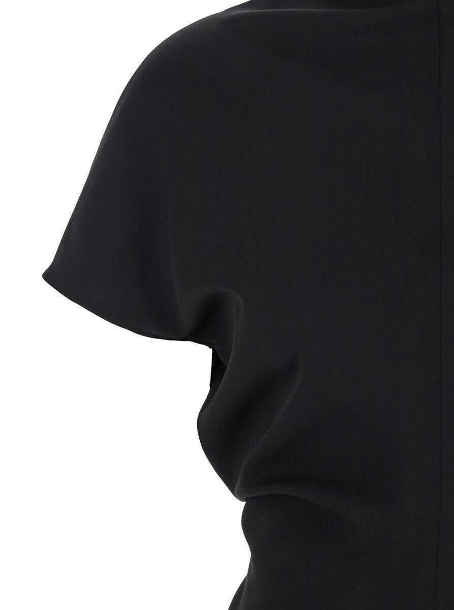 Rochii PLAIN Black High Neck Dress In Cady For Women Black Femei (BM 18535809) 3