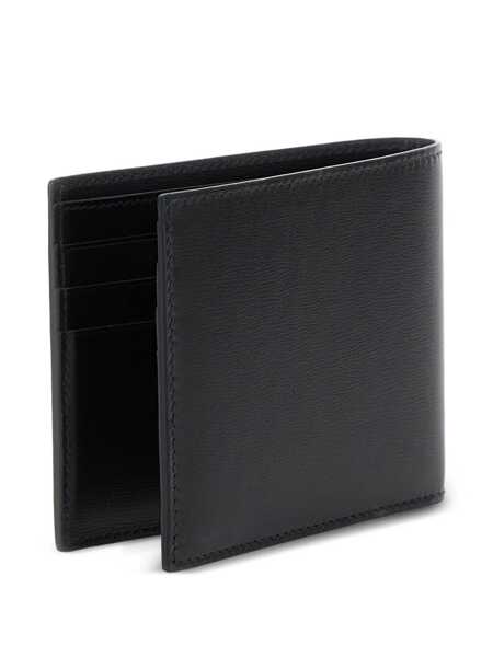 Portofele Salvatore Ferragamo Florence Black Bi-Fold Wallet With Logo Lettering On The Front In Leather Man Black Barbati (BM 18535986) 3