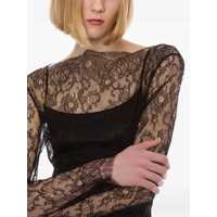 Rochii Alberta Ferretti Dama - Rochii Alberta Ferretti Alberta Ferretti Lace Satin Dress Black Femei (BM 18536838) - B-mall.ro