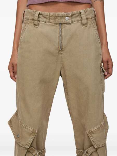 Blugi Acne Studios Acne Studios Denim Cotton Jeans Beige Femei (BM 18537057) 5