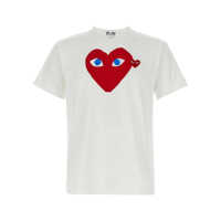 Tricouri Comme Des Garçons Play Printed T-Shirt And Logo Patch Barbati