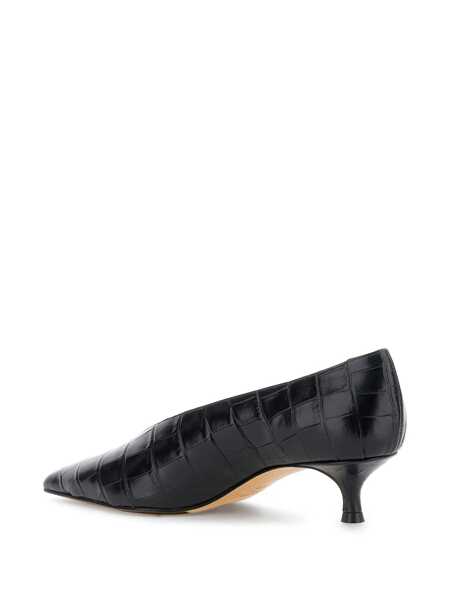 Pantofi cu toc Le Monde Bryl Black Pumps With Kitten Heel In Patent Leather Woman Black Femei (BM 18537252) 4