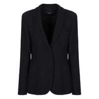 Sacouri Emporio Armani Chevron Single-Breasted Blazer Femei