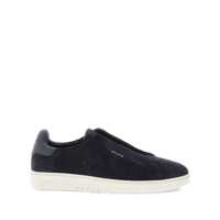 Sneakers 'Dice' Blue Low Top Laceless Sneakers With Logo Lettering On The Side In Suede Man Barbati
