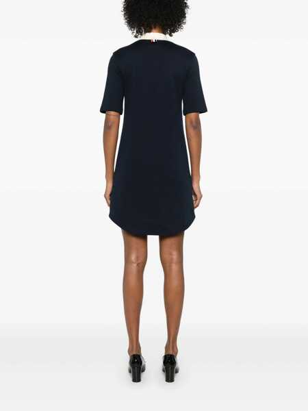 Tricouri Polo Thom Browne Thom Browne Polo Dress BLUE Femei (BM 18538182) 4