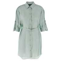 Rochii Giovanni Bedin Striped Silk Dress Femei