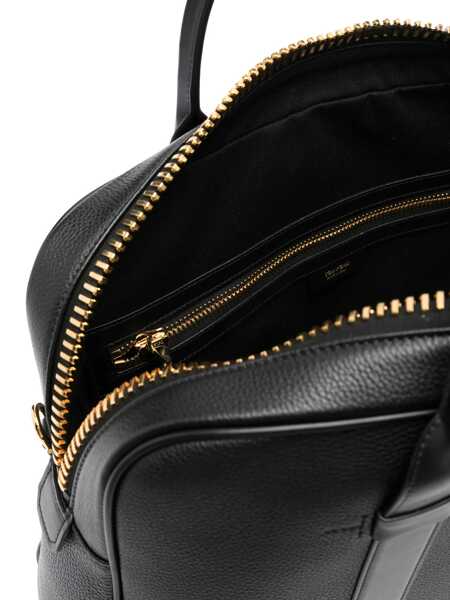 Genti de umar Tom Ford Tom Ford Black Leather Shoulder Bag Black Barbati (BM 18538434) 4