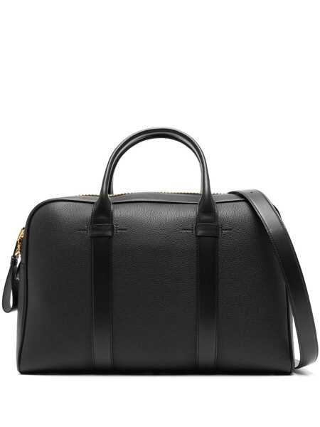 Genti de umar Tom Ford Tom Ford Black Leather Shoulder Bag Black Barbati (BM 18538434) 1