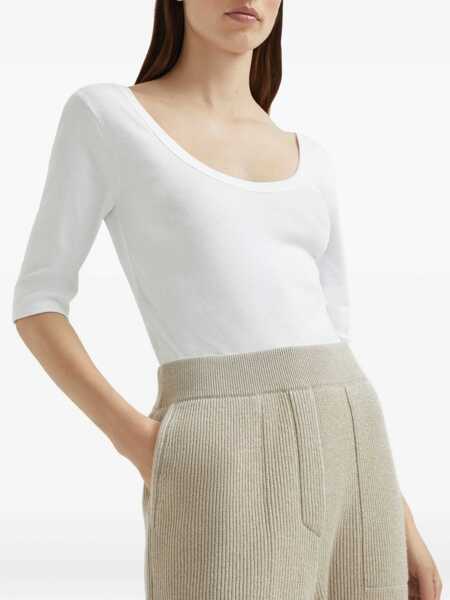 Pantaloni casual Brunello Cucinelli Brunello Cucinelli Sparkling Pants GOLD Femei (BM 18539250) 5